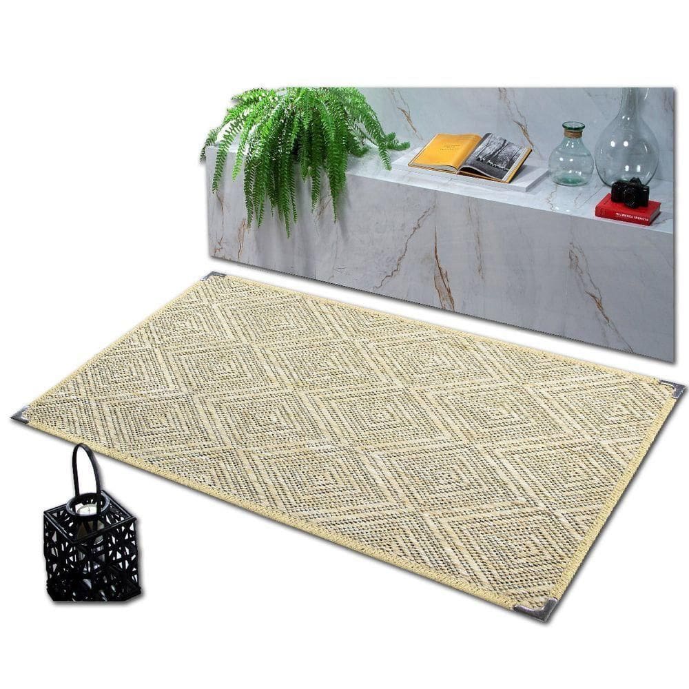 Tapete Sisal Grande Antiderrapante Sala 2,00x2,50 Modelos S-569