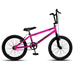 Bicicleta Infantil Aro 20 Bmx Freio V-brake Rosa E Preto Gottbike