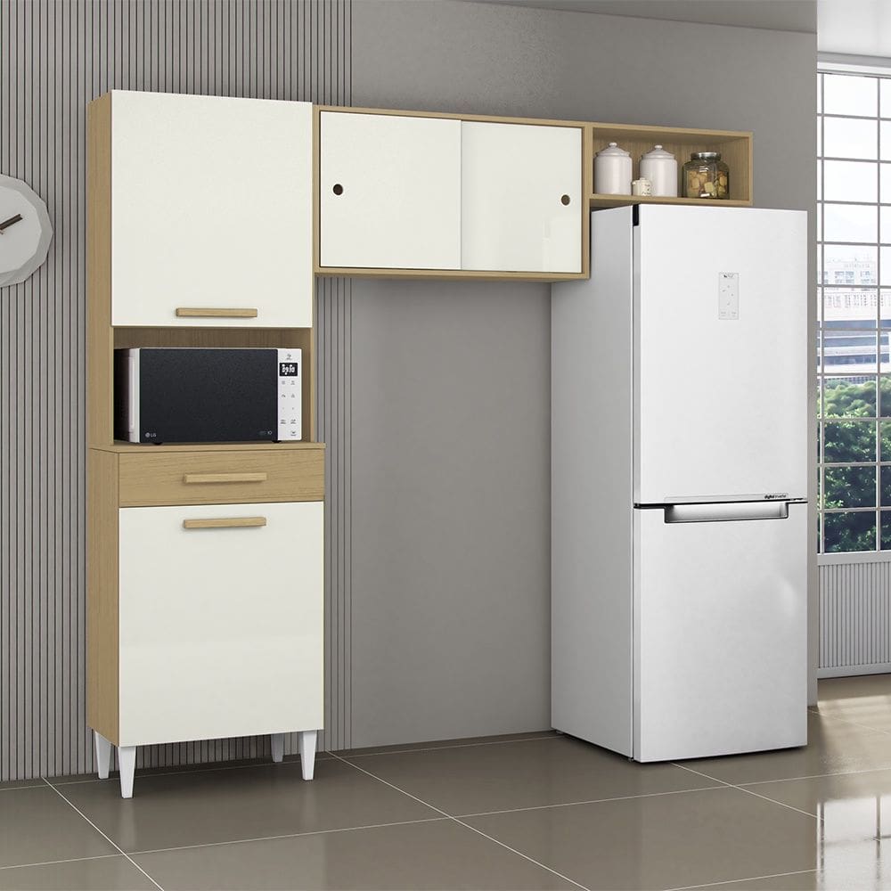 Cozinha Compacta Isabelle Atacama Off White Aramóveis