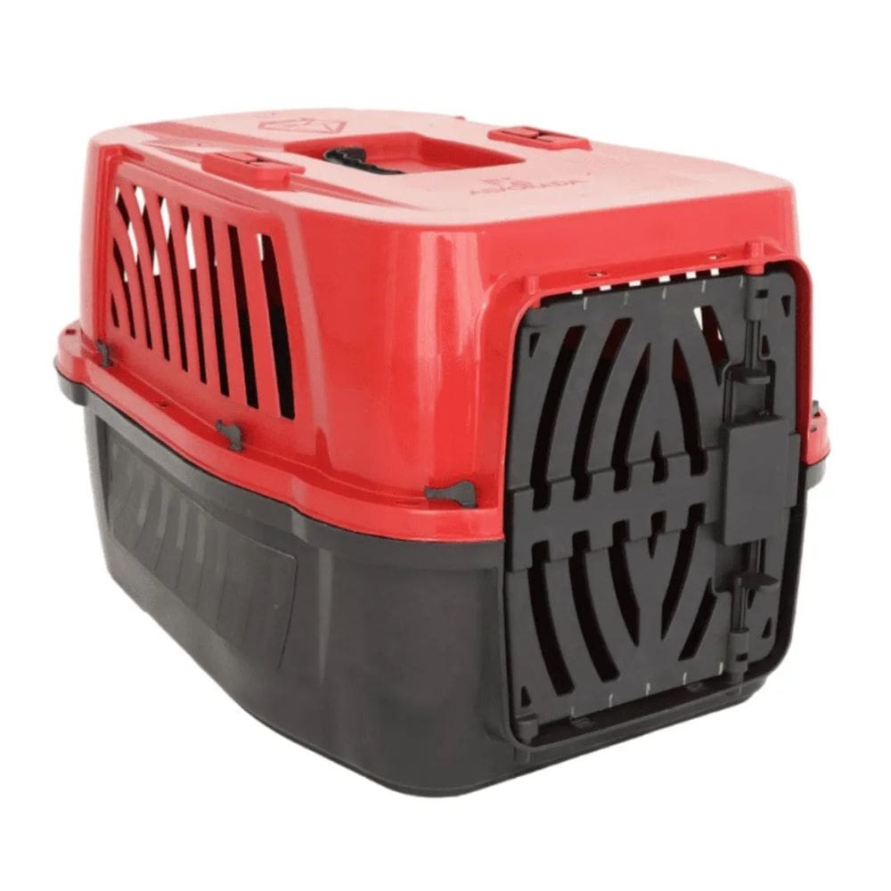 Caixa de Transporte N2 Pet Animal Pequeno Vermelho Alvorada