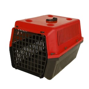 Caixa Transporte Pet Animal Médio N3 Vermelho 15kg Alvorada