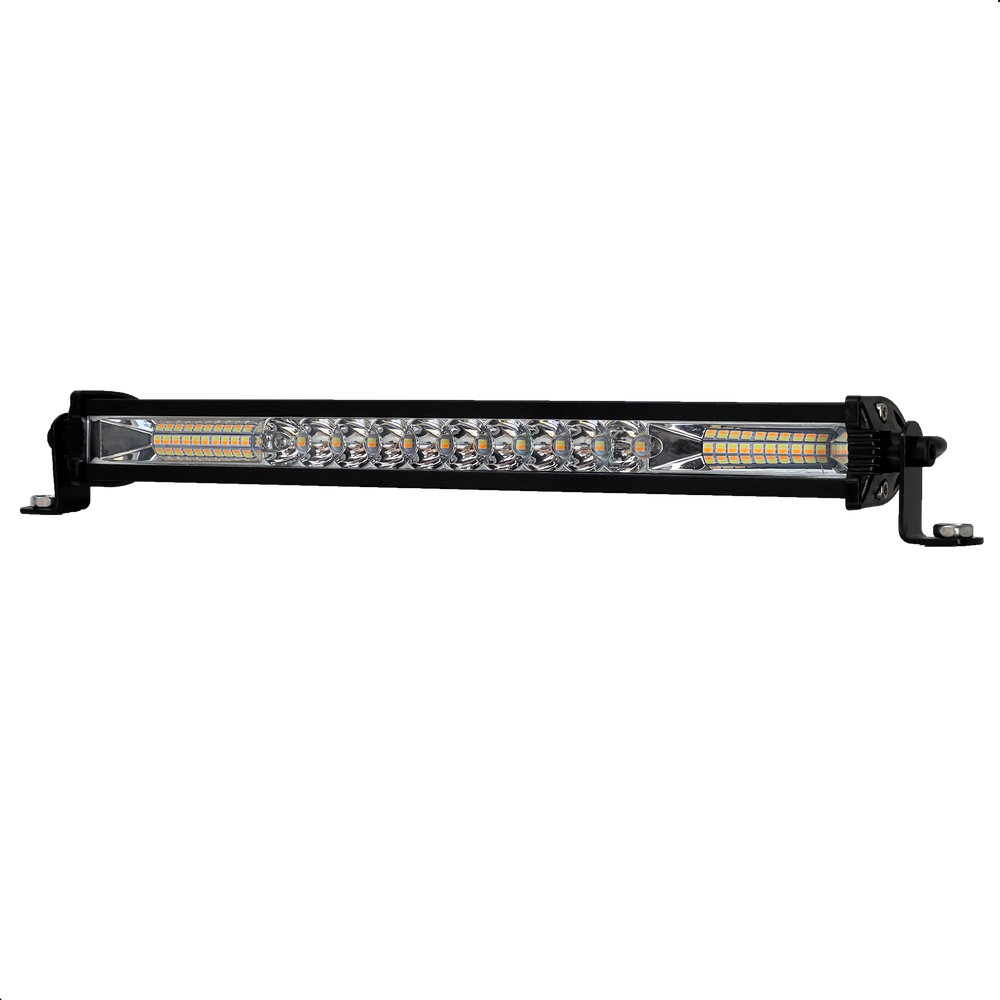 Farol Auxiliar Barra de LED SLIM troller rally off-road ETI-MAX102 W+A 28cm 90W