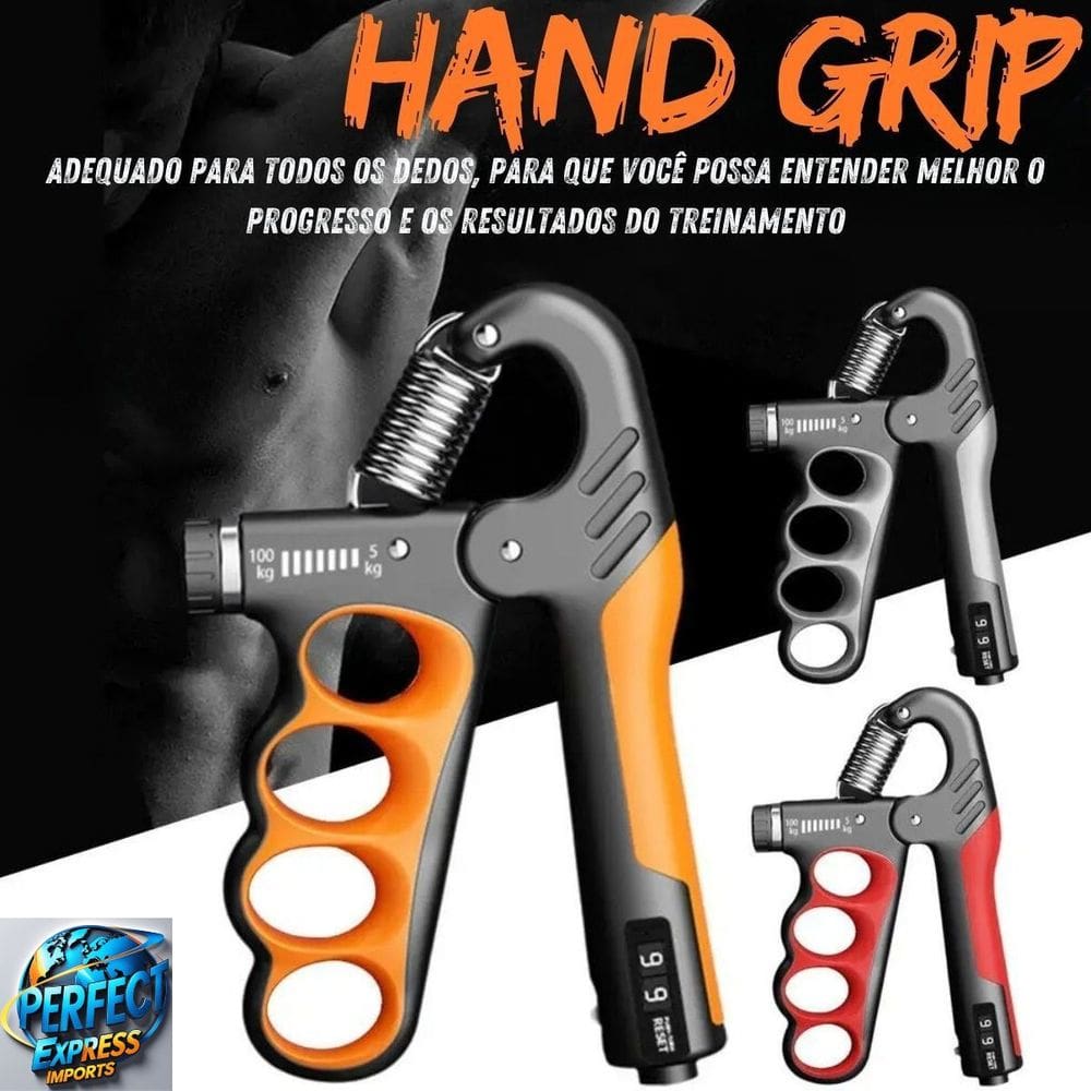Hand Grip Mãos 5 A 100kg Ajuste Intensidade Treino Aparelho