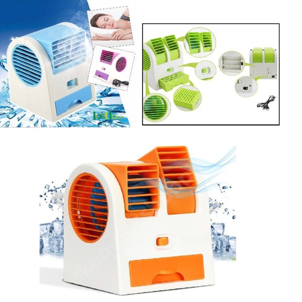 Mini Ar Climatizador Ventilador 3 Em 1 Umidificador Portatil De Mesa Bancada Escritorio Quarto