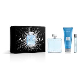 Perfume Azzaro Chrome Eau de Toilette 100ml para homens e conjunto de presente