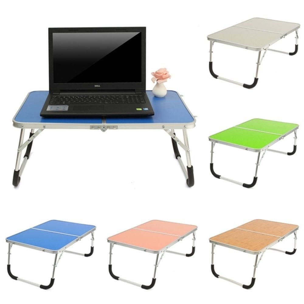 Mesa Notebook Dobravel Mesinha Vira Maleta Portatil Home Office Viagem Tampo Mdf