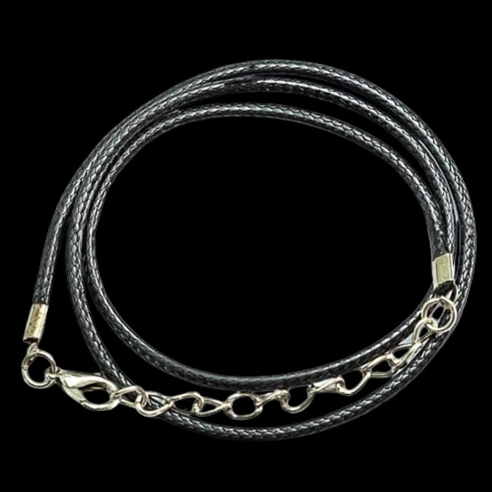 01 Colar ou Cordão Fio Encerado com Corrente Ajustável