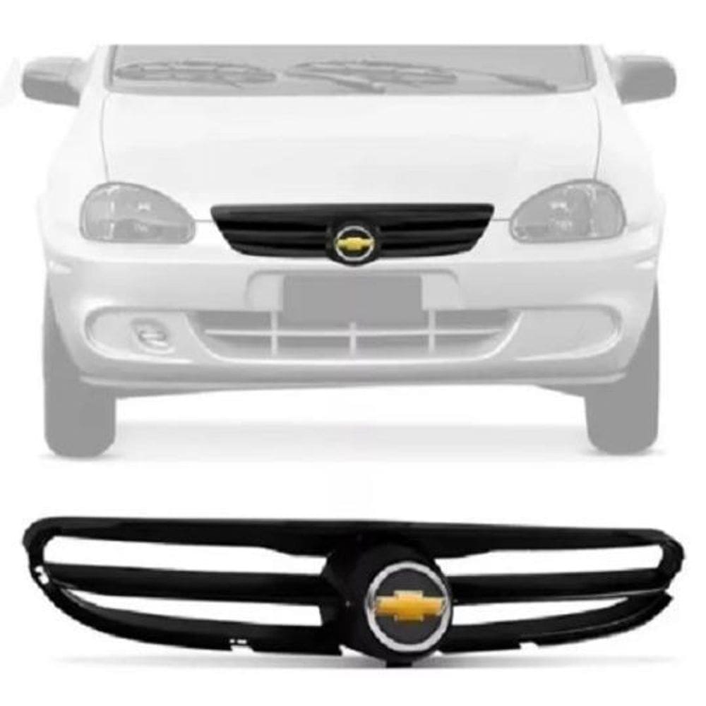 Grade Dianteira Corsa Classic 03 04 05 06 07 08 09 + Emblema