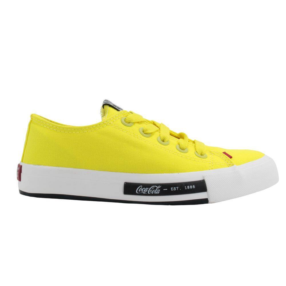 Tênis Feminino Casual Coca Cola Daytona Yellow