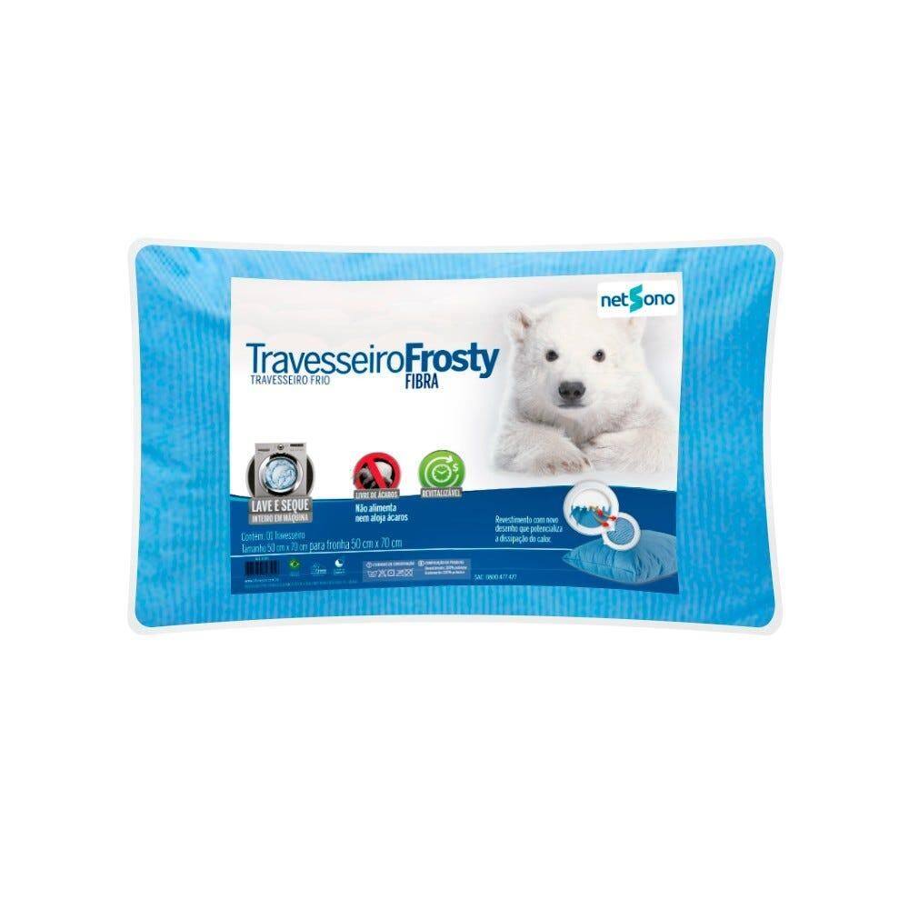 Travesseiro Frosty Fibra Netsono 50x70x16cm