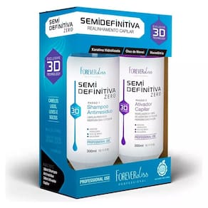 Kit Escova Progressiva Semi Definitiva 3D Zero Forever Liss