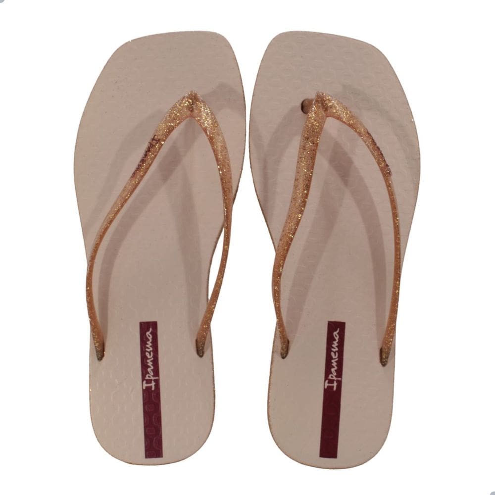 Chinelo Feminino Ipanema Edge Maxi Glow Rosa Glitter