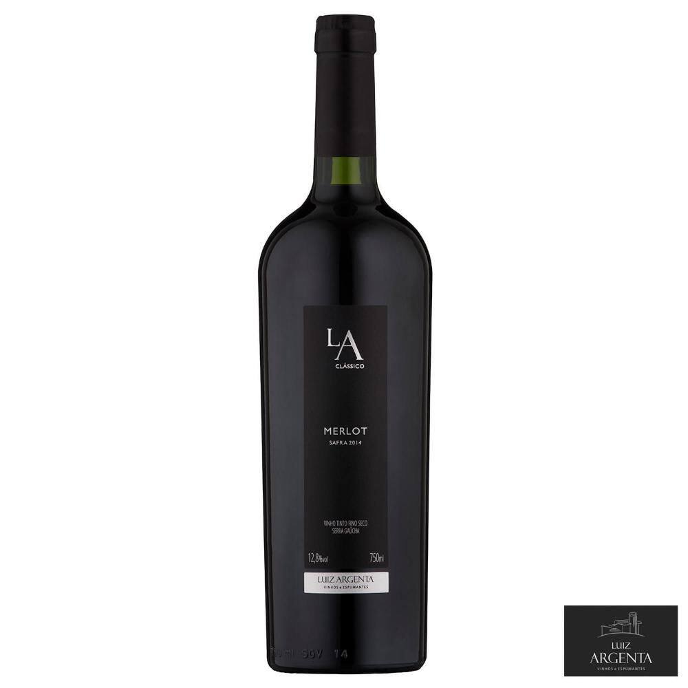 Vinho Tinto Merlot L.A. Clássico Luiz Argenta 2017 750 ml