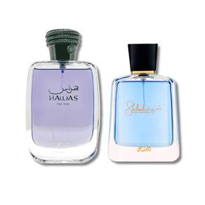 Perfume RASASI Hawas For Him EDP 100mL e Shuhrah Pour Homme 90mL