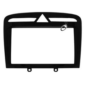 Moldura De Painel 2 Din 7 Polegadas 308 2012 até 2018 e 408 2011 até 2018 Black Piano