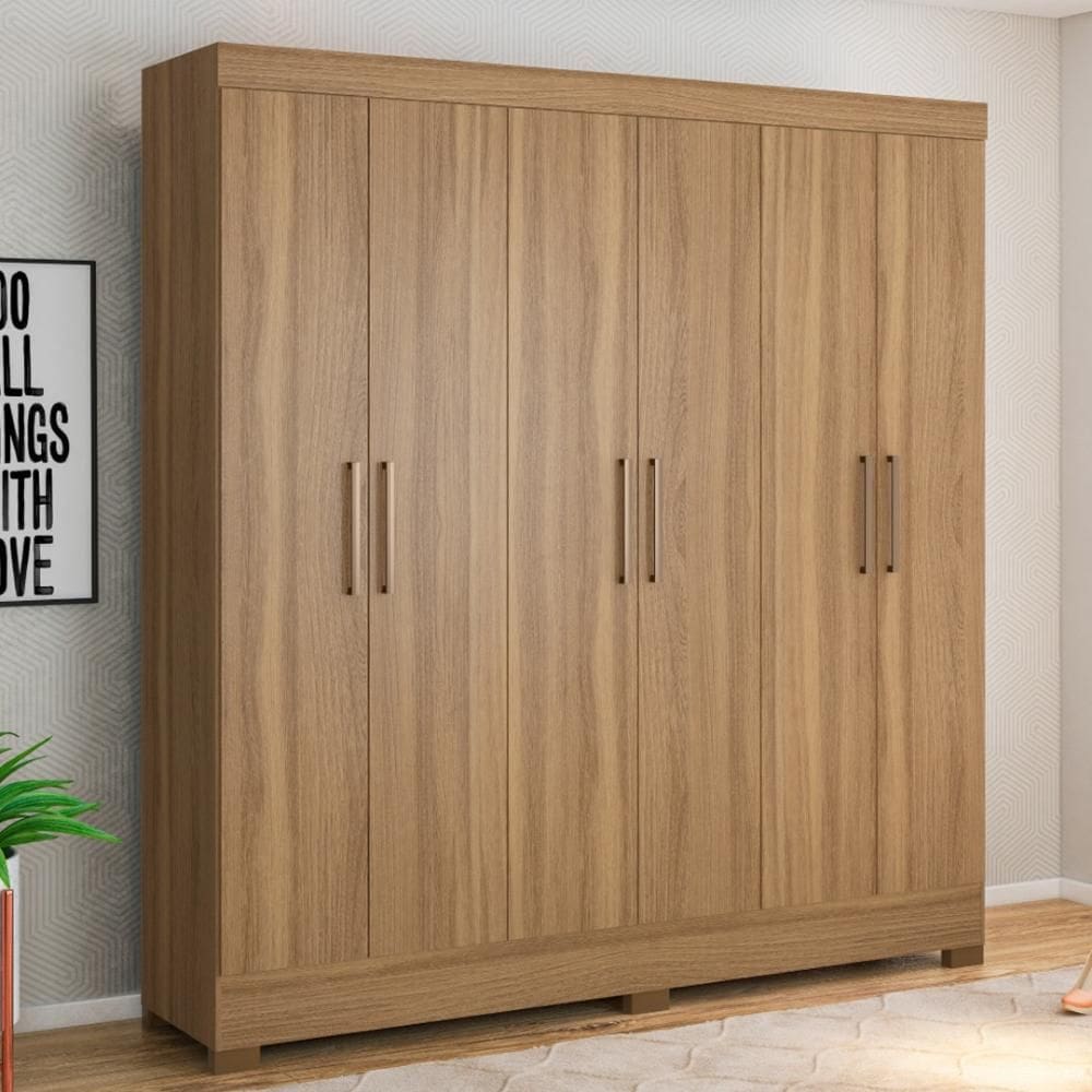 Guarda Roupa Casal 6 Portas e 3 Gavetas York
