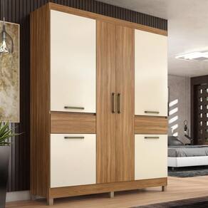 Guarda Roupa Casal 6 Portas e 2 Gavetas Illinois