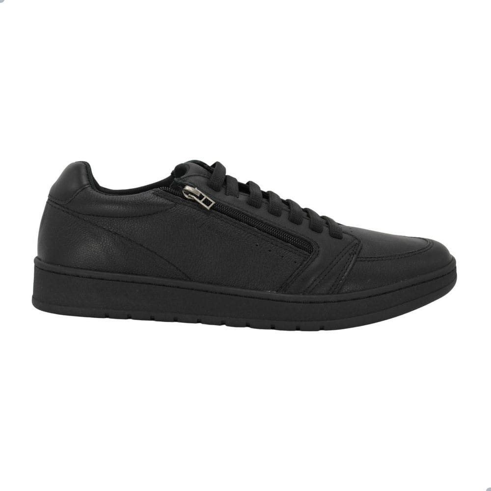 Sapatênis Casual Masculino Freeway Jhon02 3138 Couro Preto