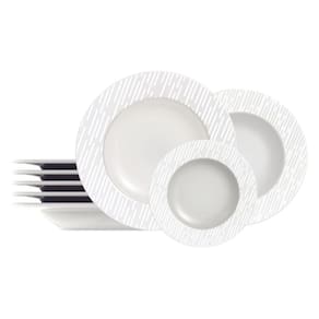 Jogo de Pratos Porcelana Decorado Marie 12 Peças - Tramontina