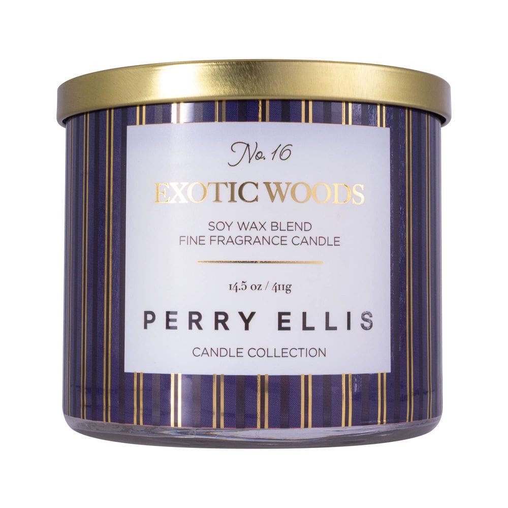Vela perfumada Perry Ellis Exotic Woods Soy 60h de tempo de queima