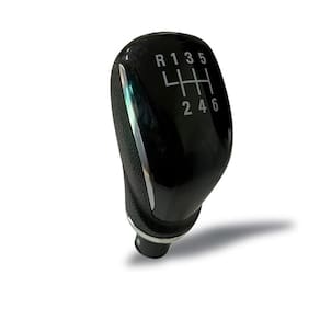 Manopla Câmbio Novo Onix 20 a 23 6M Ré Frente Preto Aro Crom