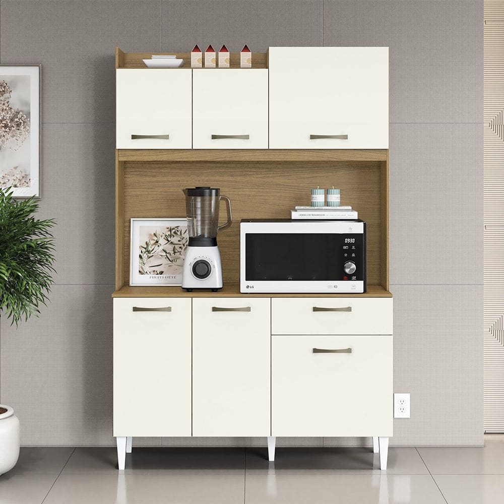 Cozinha Compacta Berlim Atacama Off White Aramóveis