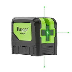 Ferramenta de nivelamento de prumo a laser Huepar 9300G com feixe verde de 3 pontos