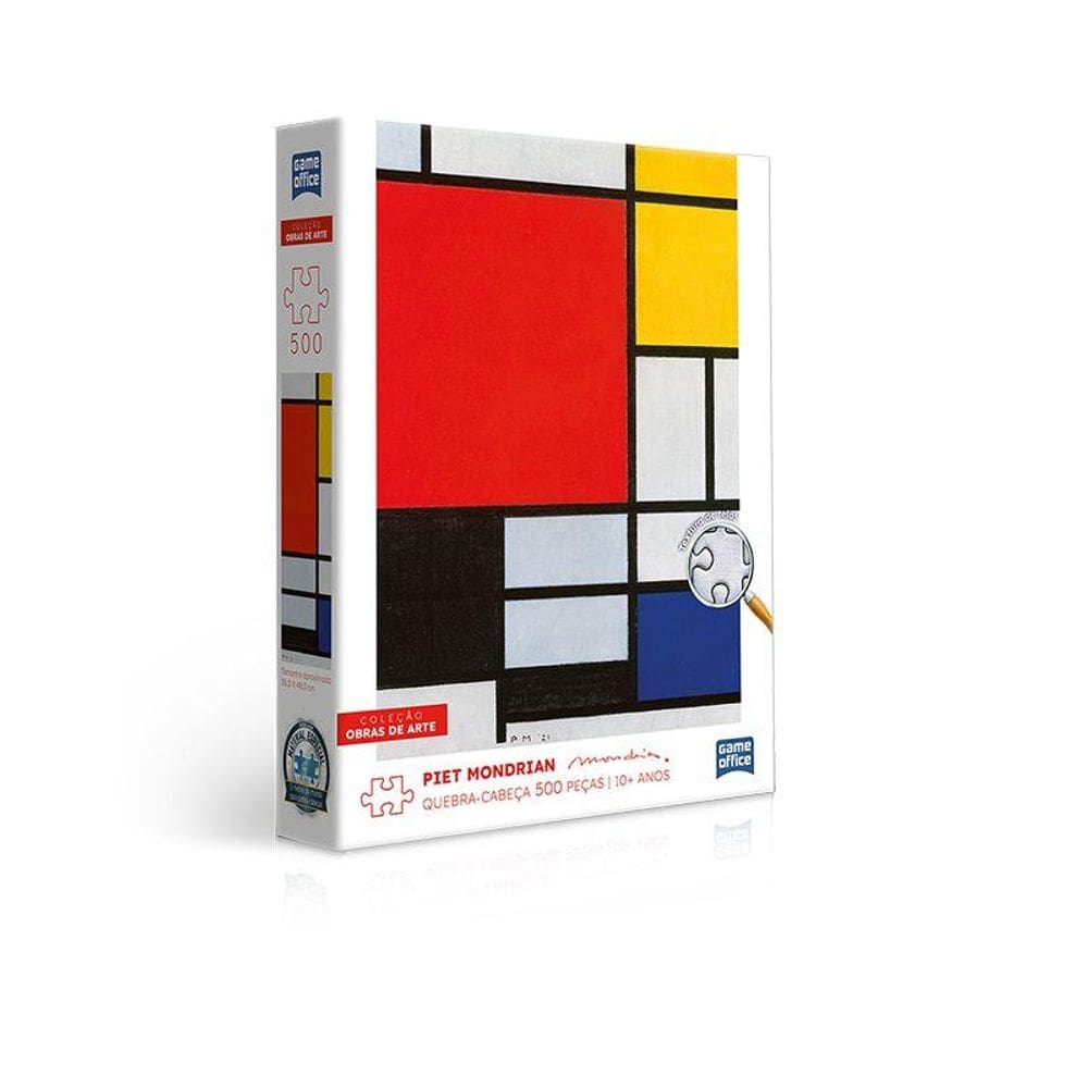 Quebra-Cabeça 500 Peças Piet Mondrian - Toyster