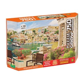 Puzzle 750 Peças Panorama Horizonte Grego - Grow