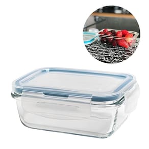 Pote de Vidro Hermetico Retangular 1040 ML - AD
