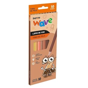 Lápis De Cor Wave Tons De Pele 10 Cores 904669