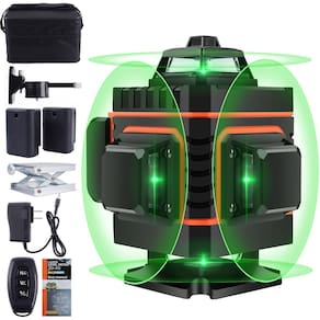 Nível de laser: Segroptera, 16 linhas, 360°, autonivelante, verde