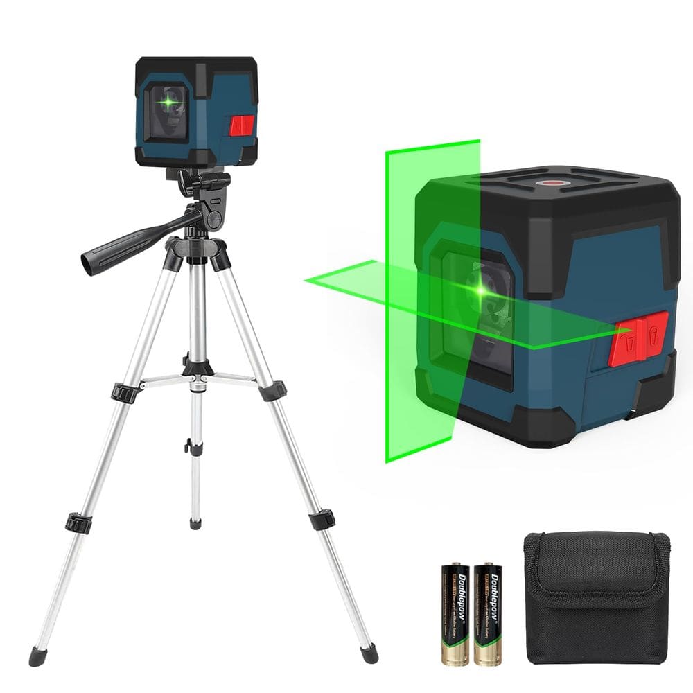 Nível a laser RockSeed Cross Line, autonivelante com tripé