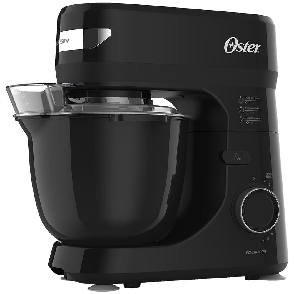 Batedeira Planetária Oster Bowl Black III OBAT640 4L 850W 12 Velocidades e Partida Suave Preta - 220V