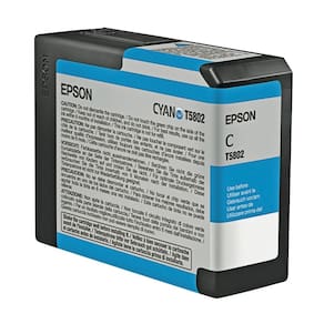 Cartucho de tinta Epson T5802 UltraChrome K3 Cyan para Stylus Pro 3800 e 3880