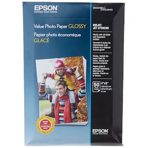 Papel fotográfico Epson Value Glossy 10x15cm 50 folhas S400033