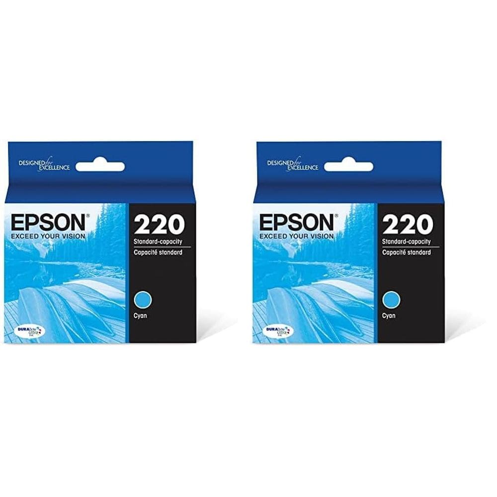Cartucho de tinta Epson T220 DuraBrite Ultra Cyan T220220-S (x2)