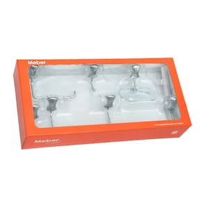 Kit Acessorios para Banheiro com 5 Pecas Clic - Meber