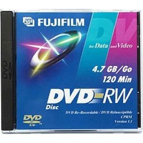 DVD-RW Disco DVD-RW gravável Fujifilm FUJI de 4,7 GB