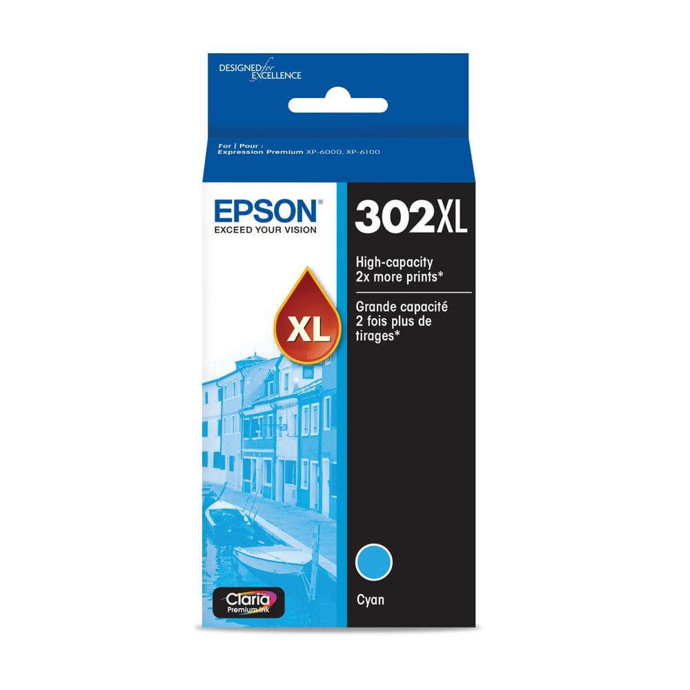 Tinteiro Epson 302 Claria Premium de Alta Capacidade Ciano