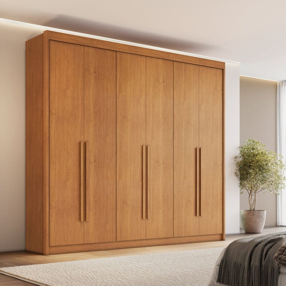 Guarda Roupa Casal 6 Portas 6 Gavetas Santiago Cinamomo