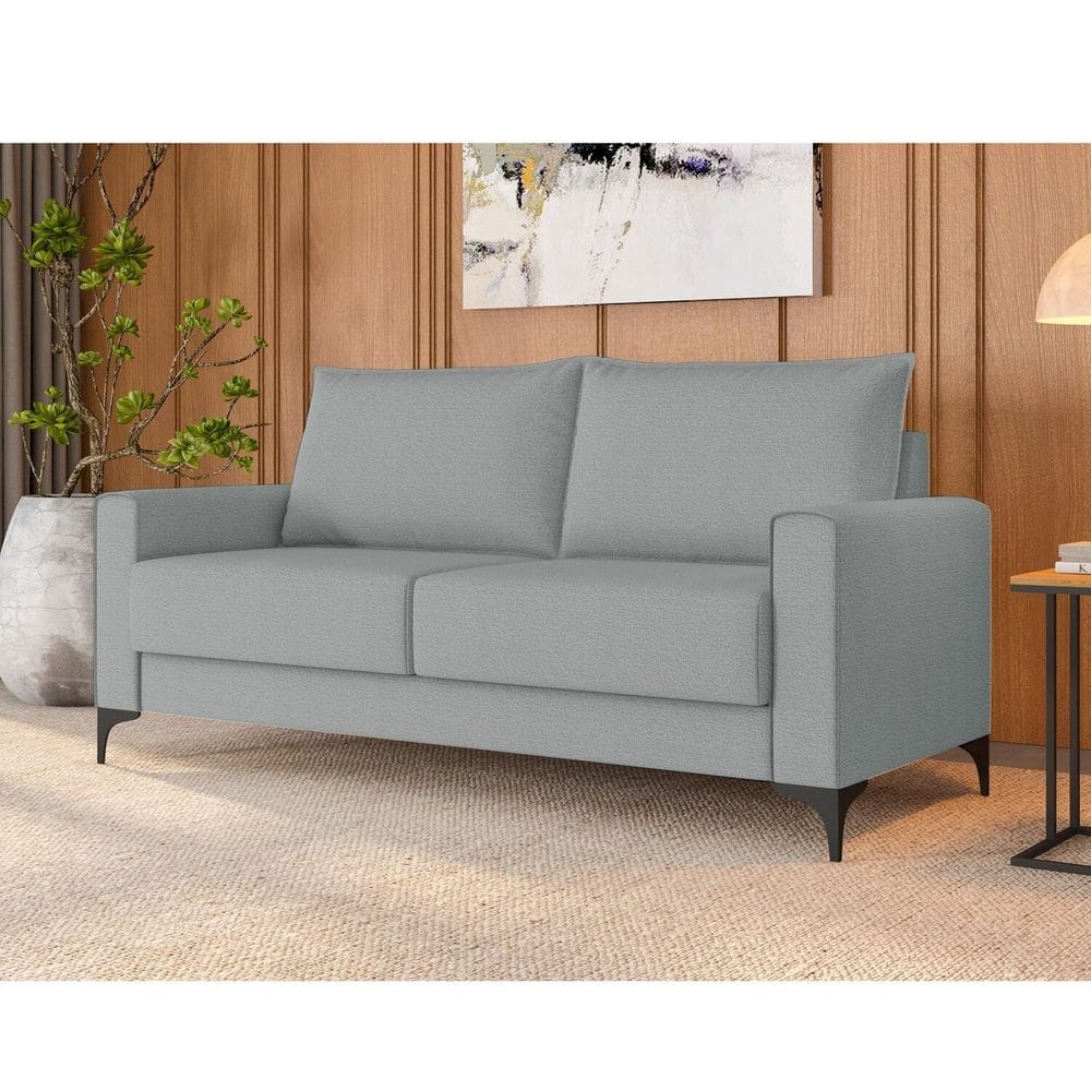 Estofado 3 Lugares Paradiso Tamanho 180 Cm Cinza