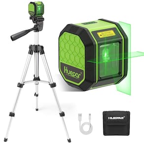 Nível a laser Huepar, 100 pés, autonivelante, com tripé e bolsa