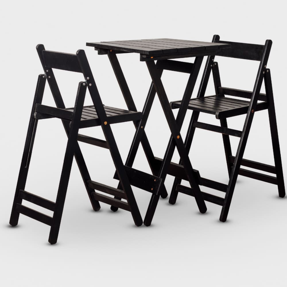 Conjunto de Mesa Bistrô e 02 Cadeiras