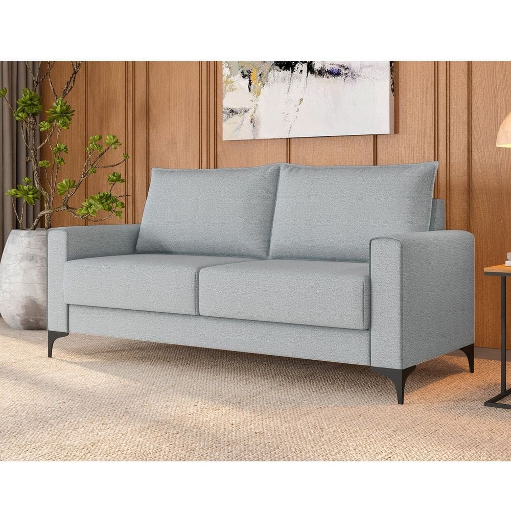 Estofado 3 Lugares Paradiso Tamanho 180 Cm Azul