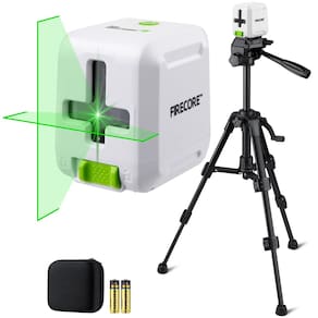 Linha cruzada verde Firecore G20 de nível laser com tripé e bolsa