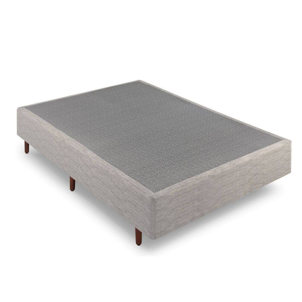 Base Cama Box Casal Ammezen Bege 138cmx188cmx37cm Bege