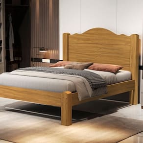 Casal 146cm X 204,4cm X 130cm 100% Mdf Marrom