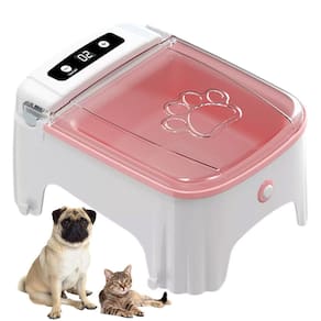 Comedouro Automatico Cao Gato Cachorro Pet Raçao Petisco Animal de Estimaçao Sensor de Presença Movimento Temporizador Regulavel Alimentaçao