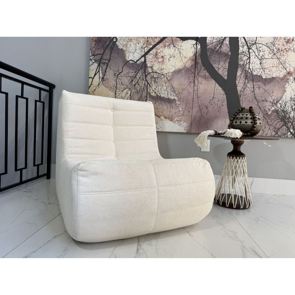 Poltrona para Sala de Estar Moderno Bege
